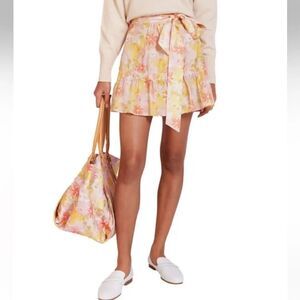 Magali Pascal Maggie Mini Wrap Skirt Women’s Vintage Floral Size Medium